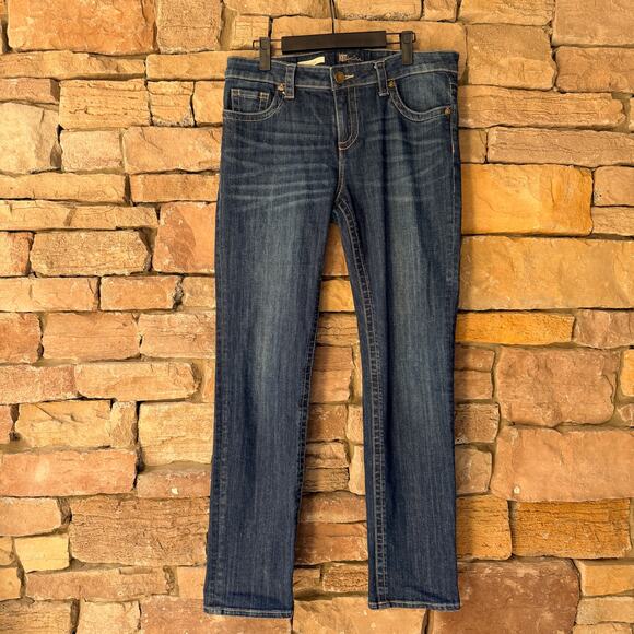 Kut from the Kloth Stevie Straight Leg Mid Rise Dark Wash Women's Denim Jeans 8 - Picture 3 of 15